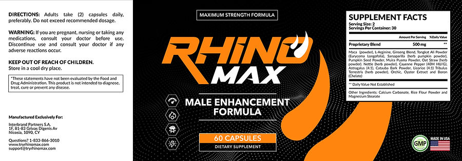 RHINO MAX Label