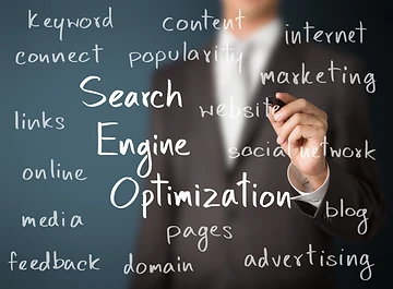 man writing on board, SEO, search engine optimization, website, blog, advertising, media, social network, links, keyword, content