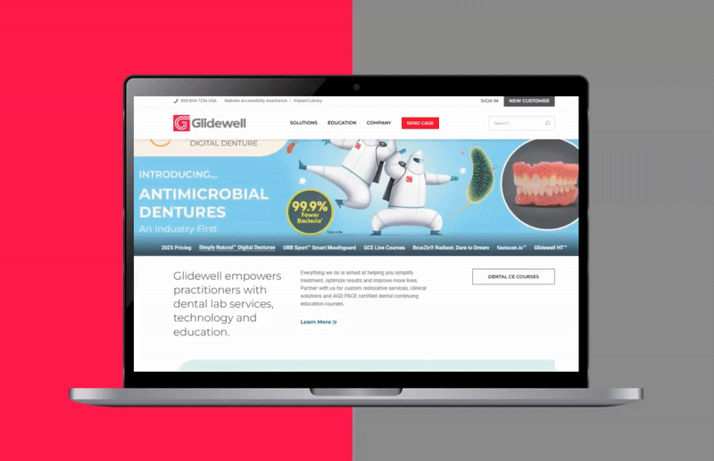 Glidewell Dental – Website Design, Digital Marketing, & Ongoing Maintenance
