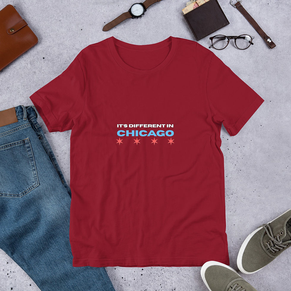 Thumbnail: It's Different in Chicago Unisex t-shirt