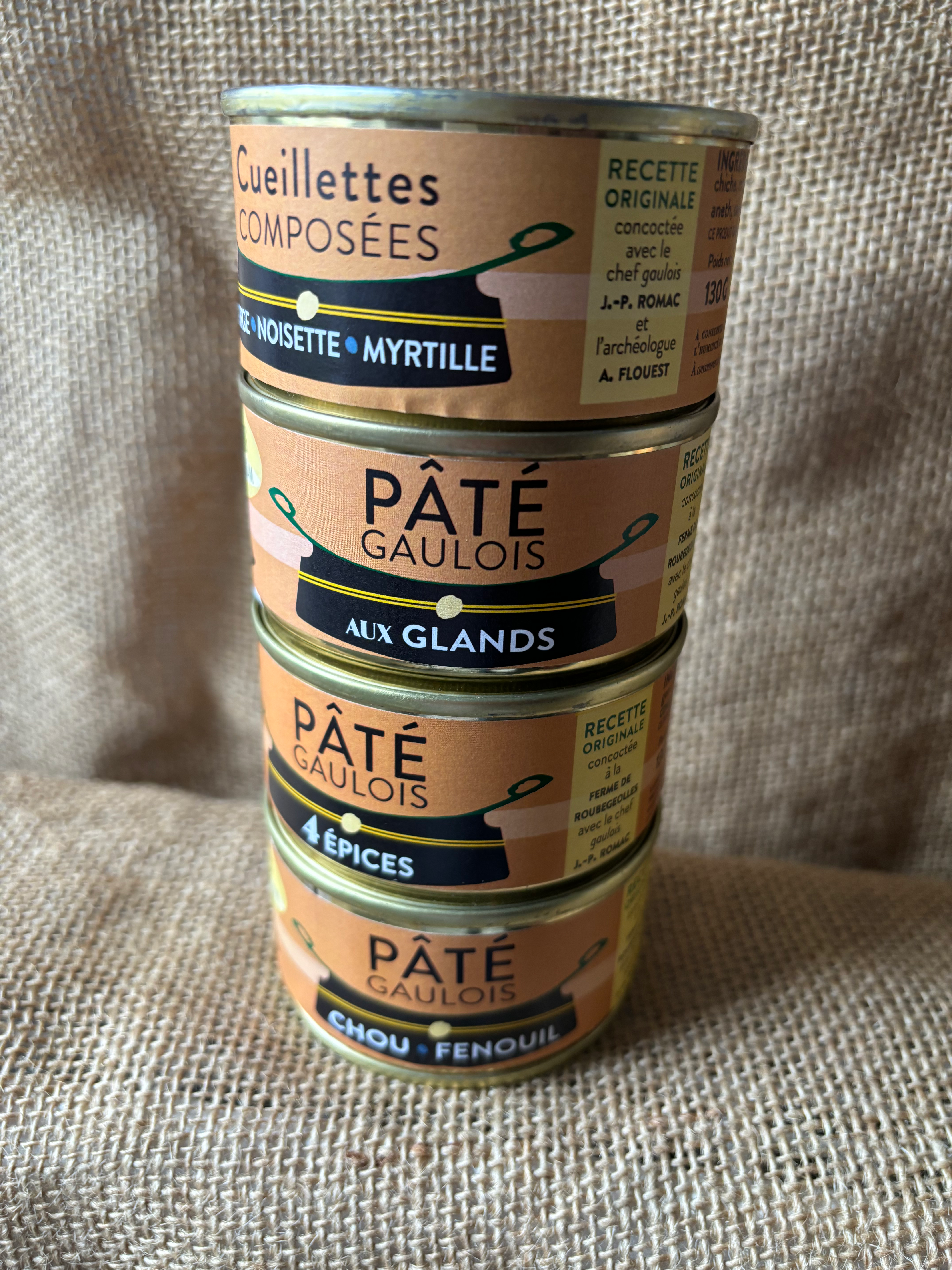 Lots 4 pâtés aux choix