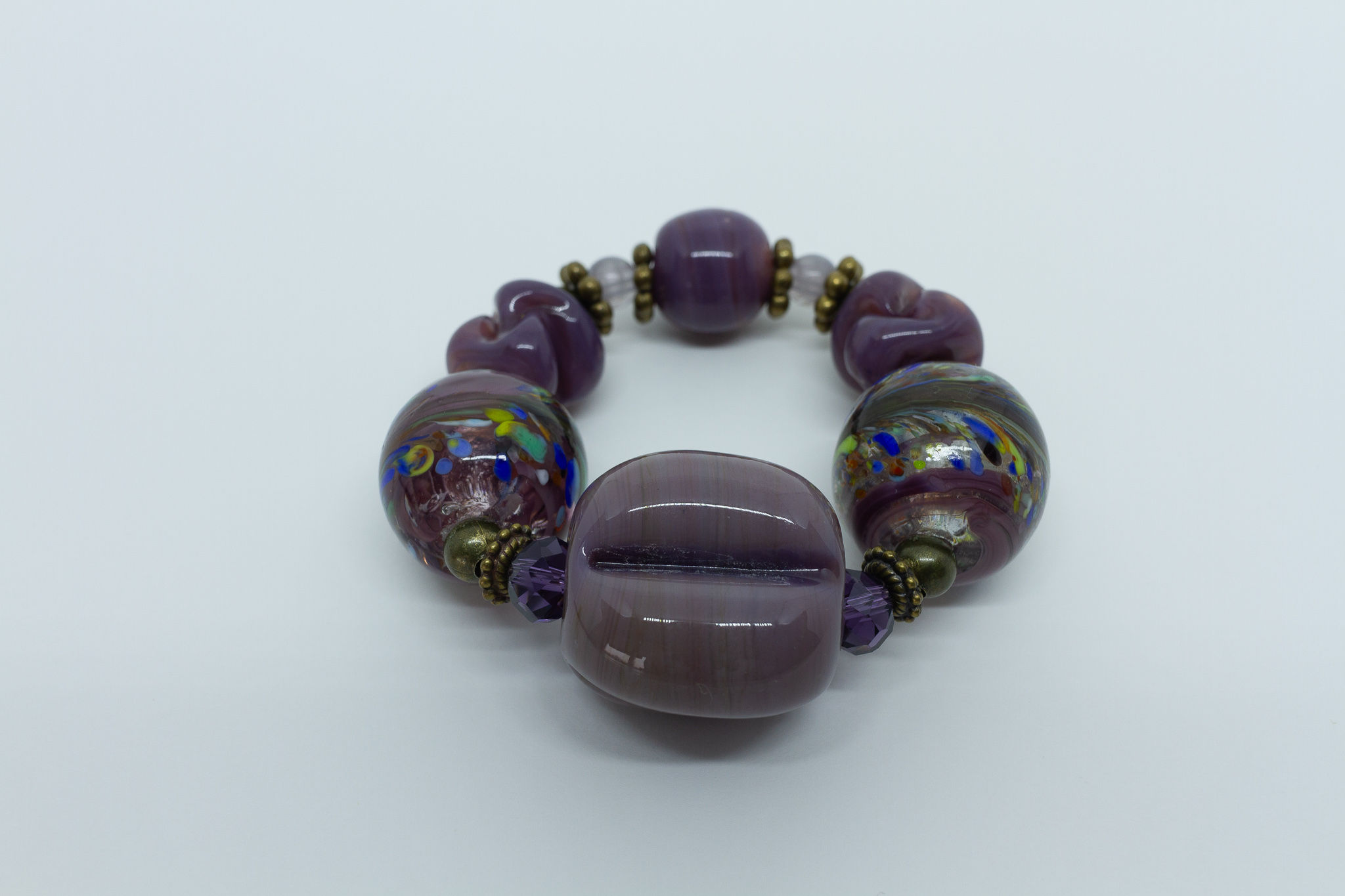 Anel de Murano Roxo RX28 - Kit com 6 anéis