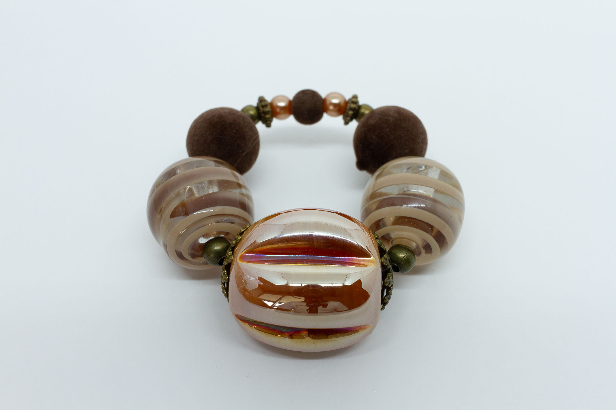 Anel de Murano Marrom MR01 - Kit com 6 anéis