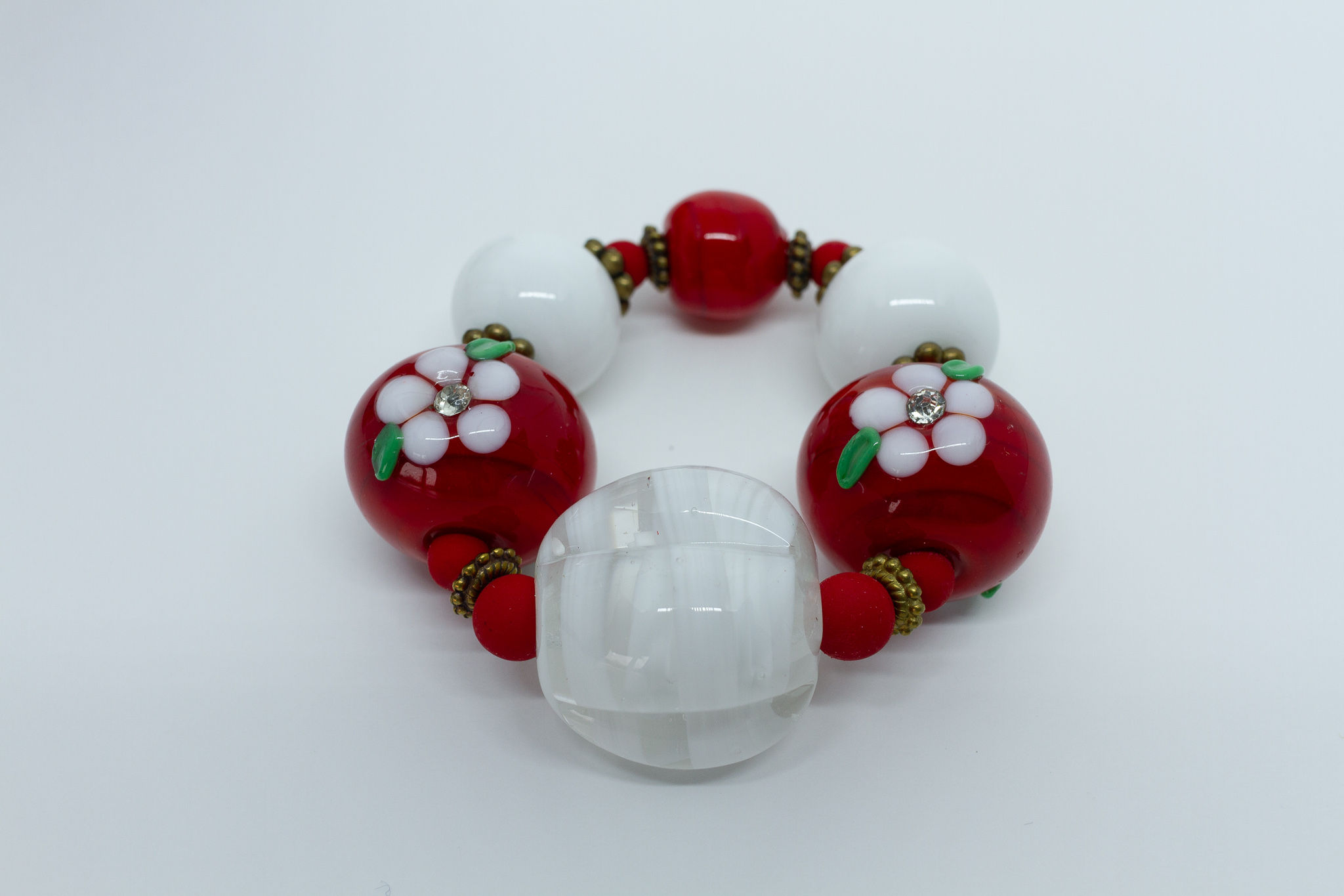 Anel de Murano Vermelho VM33 - Kit com 6 anéis