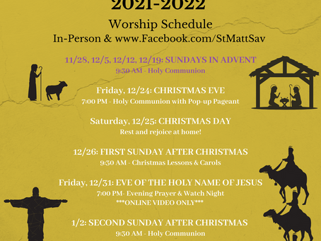 Advent & Christmas Season 2021-2022