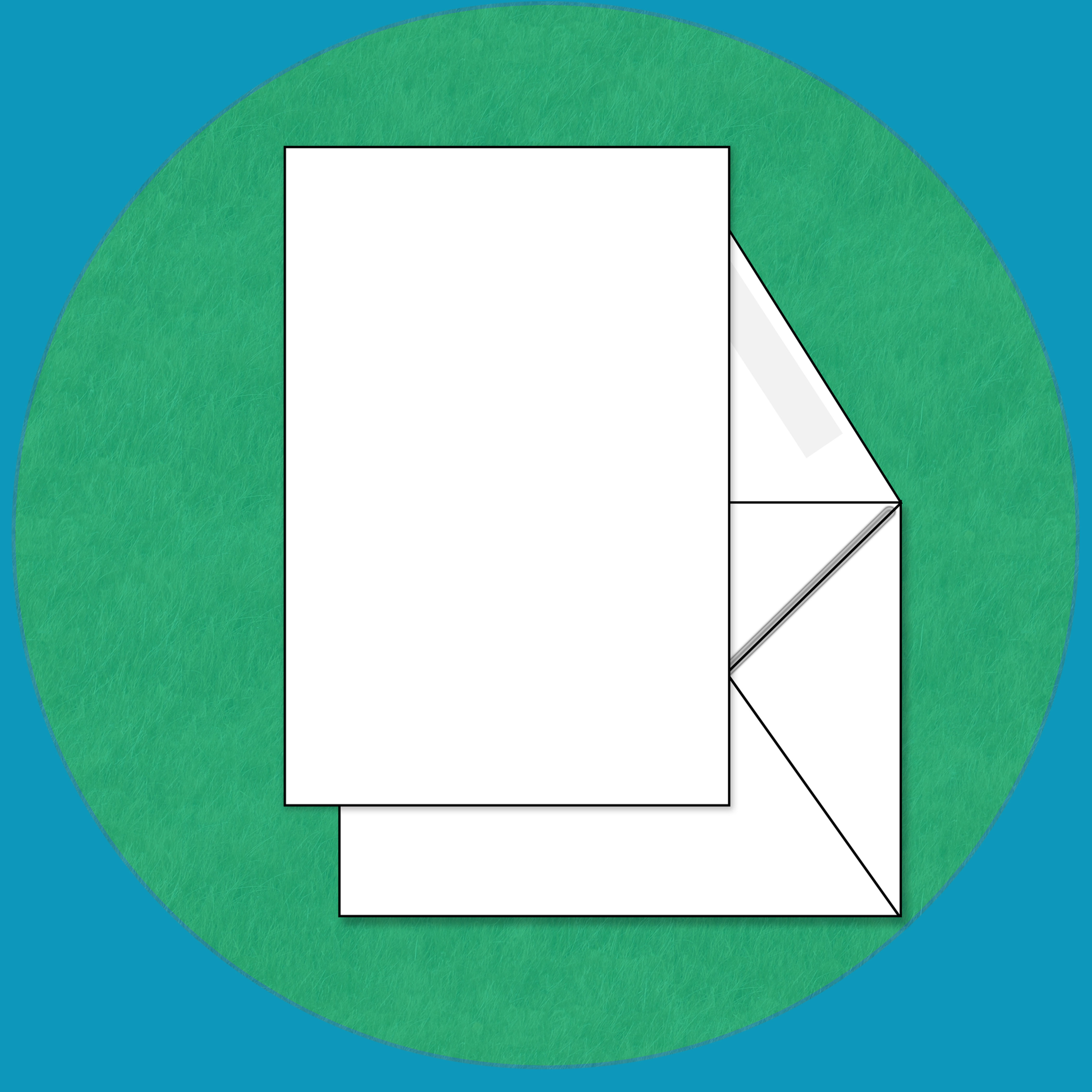 Invite & Pointed Envelope Sets - (4.25 x 5.5 Sheets) - White