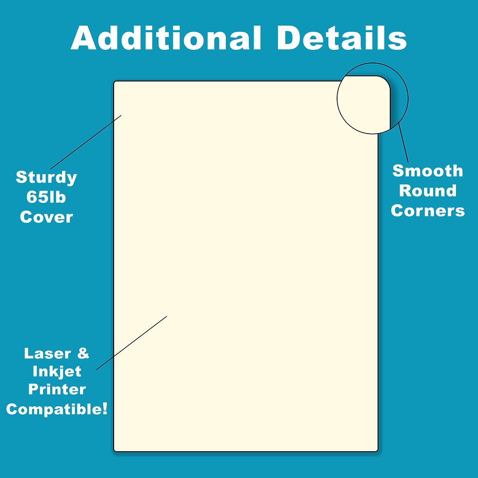 Thumbnail: Event Table Cards (Cream) -  (Curved Edge) - 4 x 6
