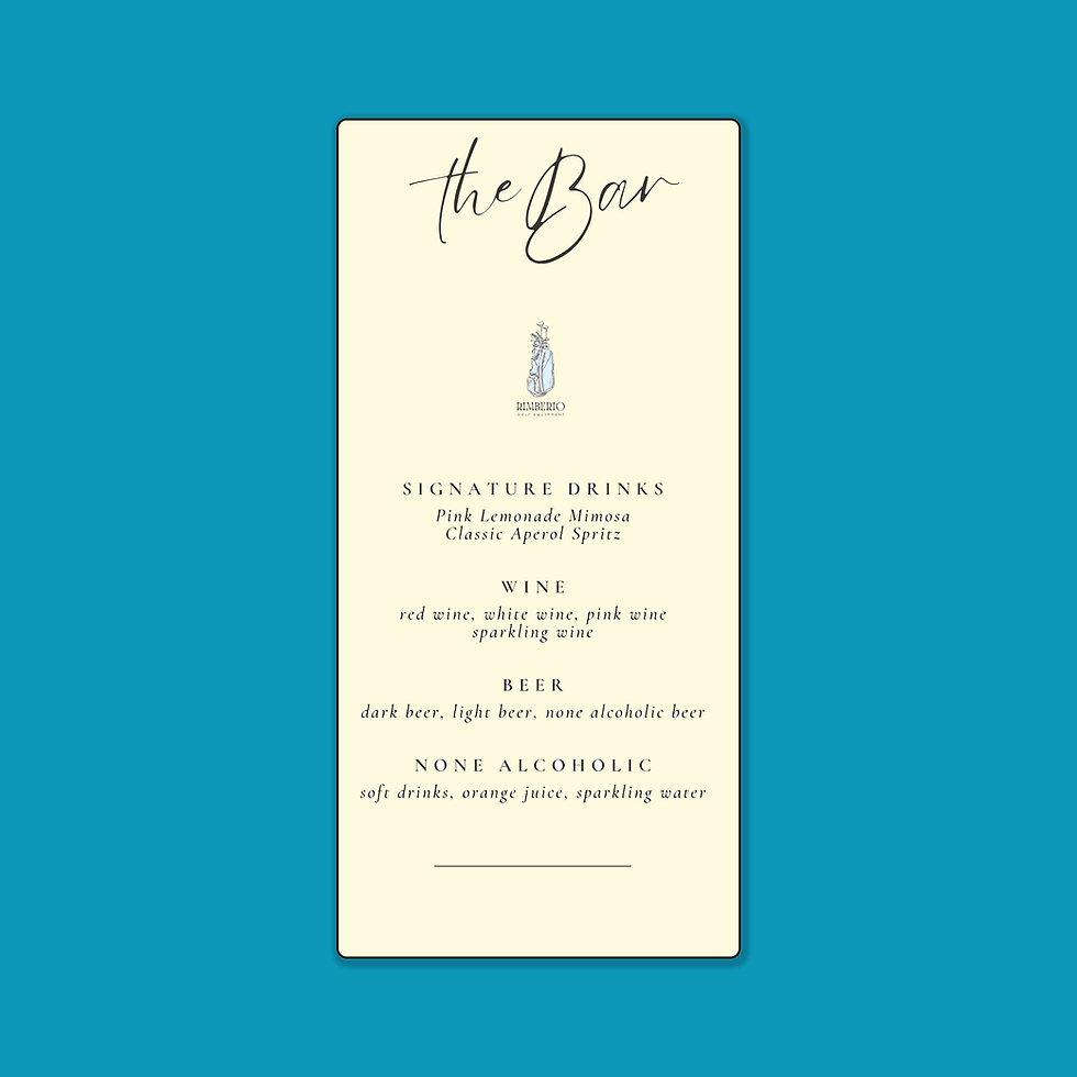 Thumbnail: Cream Drink Menu Paper - (Curved Edge) - 4 x 9 - Linen