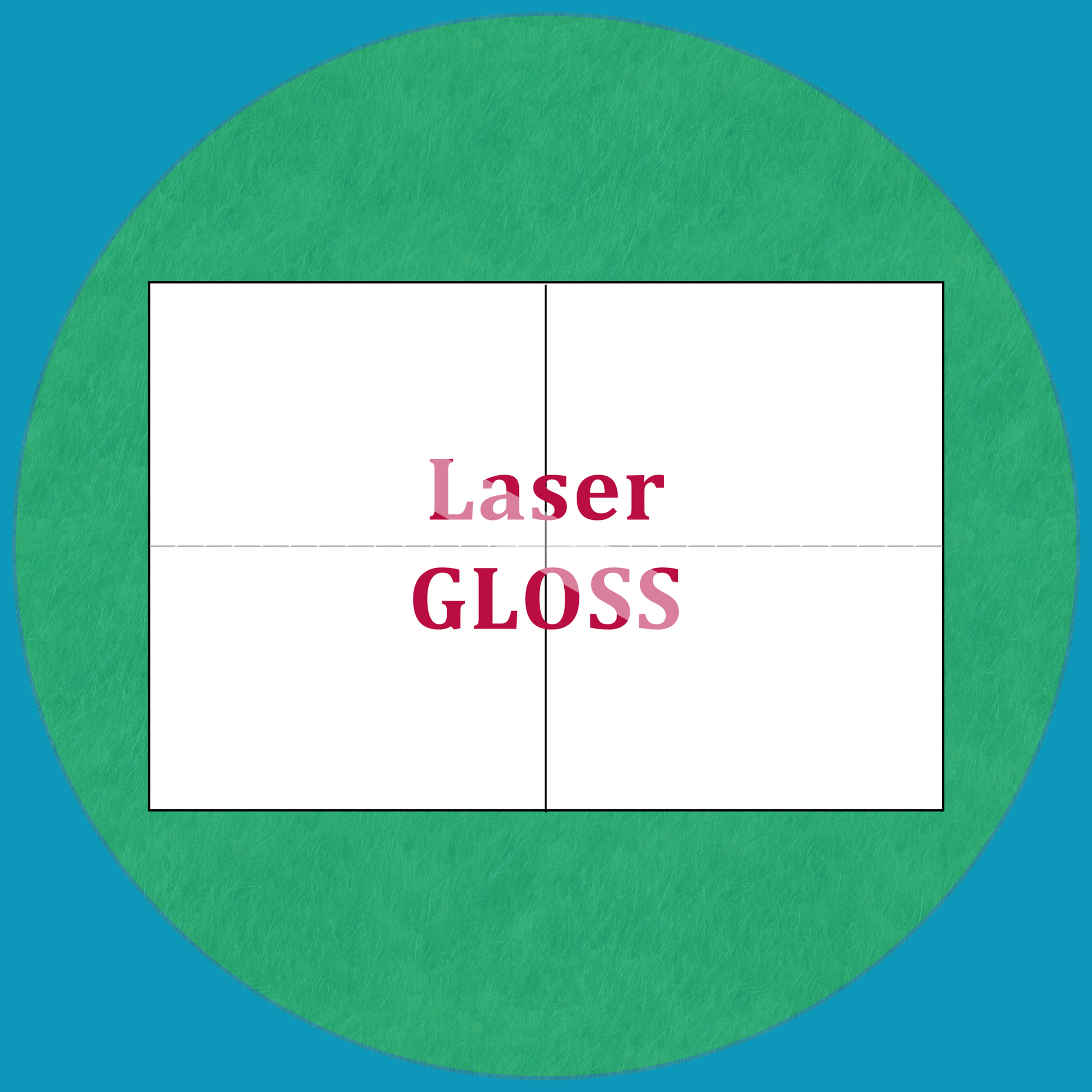 Blank Golf Scorecard (2up) - 4.25 x 11 - Laser Gloss (1 Side)