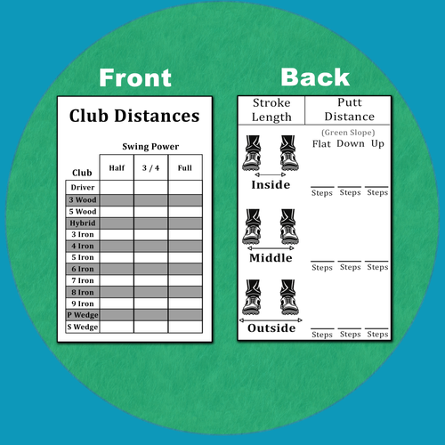 Club Distance Chart Golf Shot Distance Tracker Pro+ Pocket Caddie