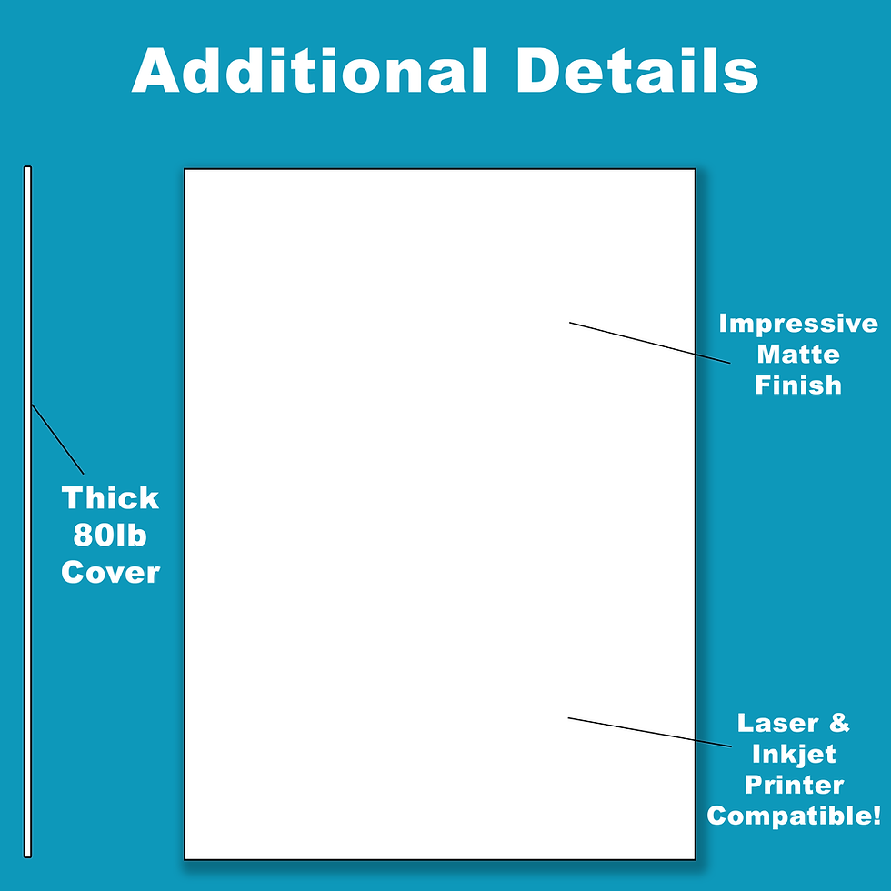 Thumbnail: Invite & Pointed Envelope Sets - (5 x 7 Sheets) - Thick