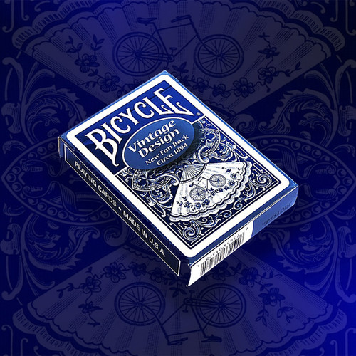 Bicycle Vintage Design: New Fan Back (Blue) | Immortalplayingcards