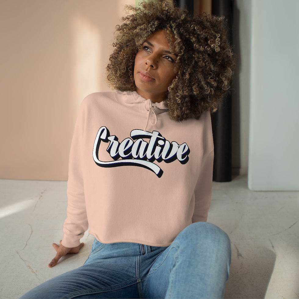 Women's Creative Crop Hoodie