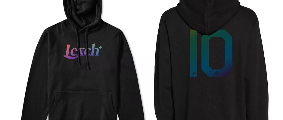 LEXCH Black Hoodie Number 10
