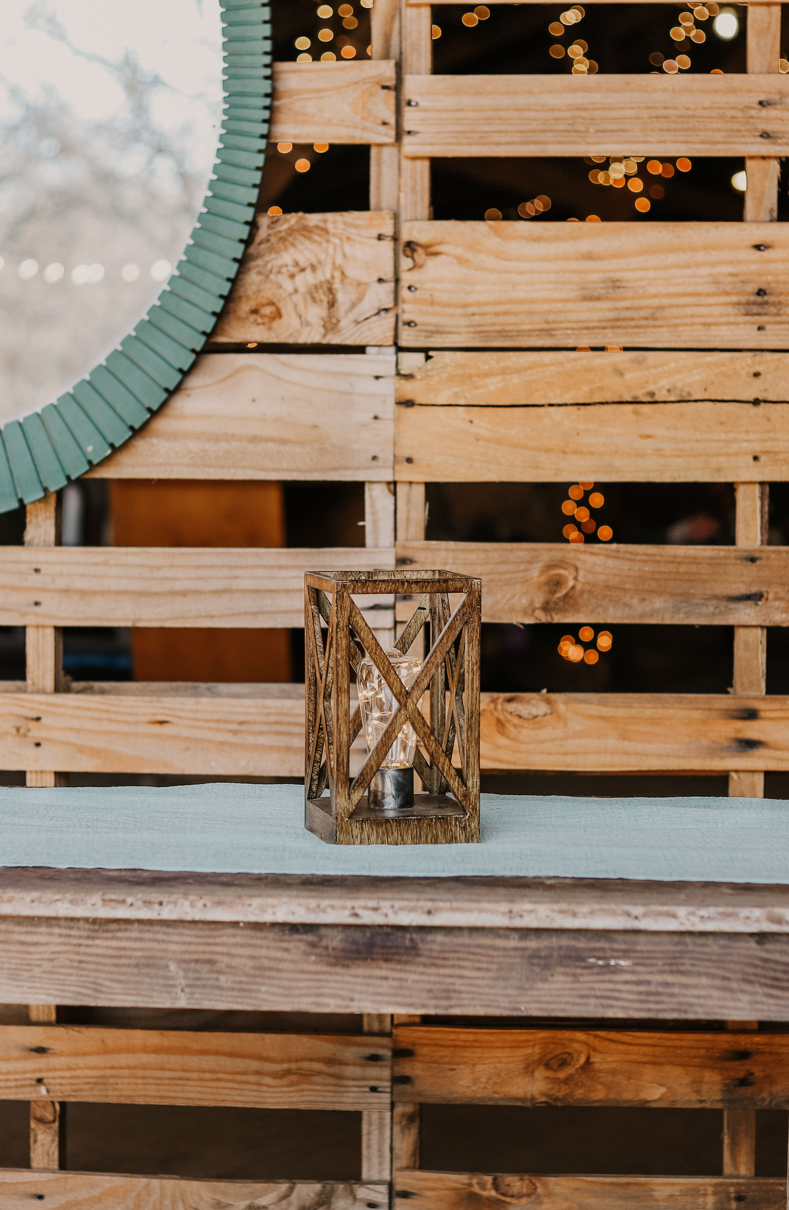 Wooden LED Lantern Rental