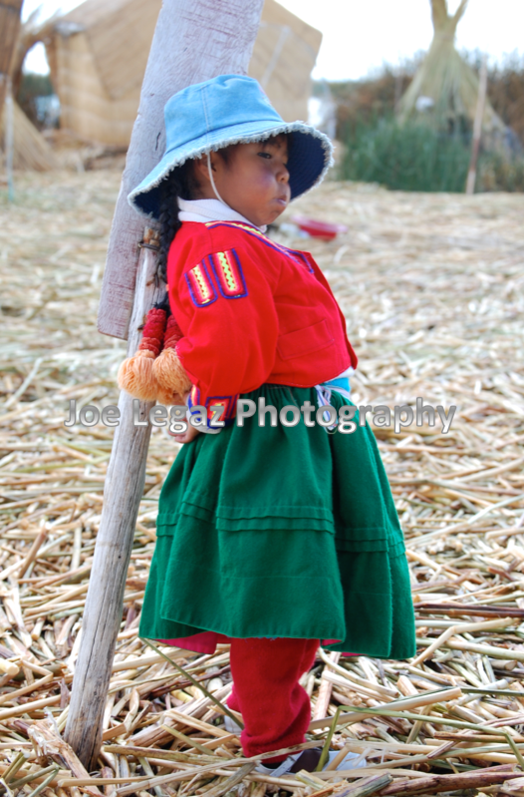 Local girl, floating islands, Lake Titikaka