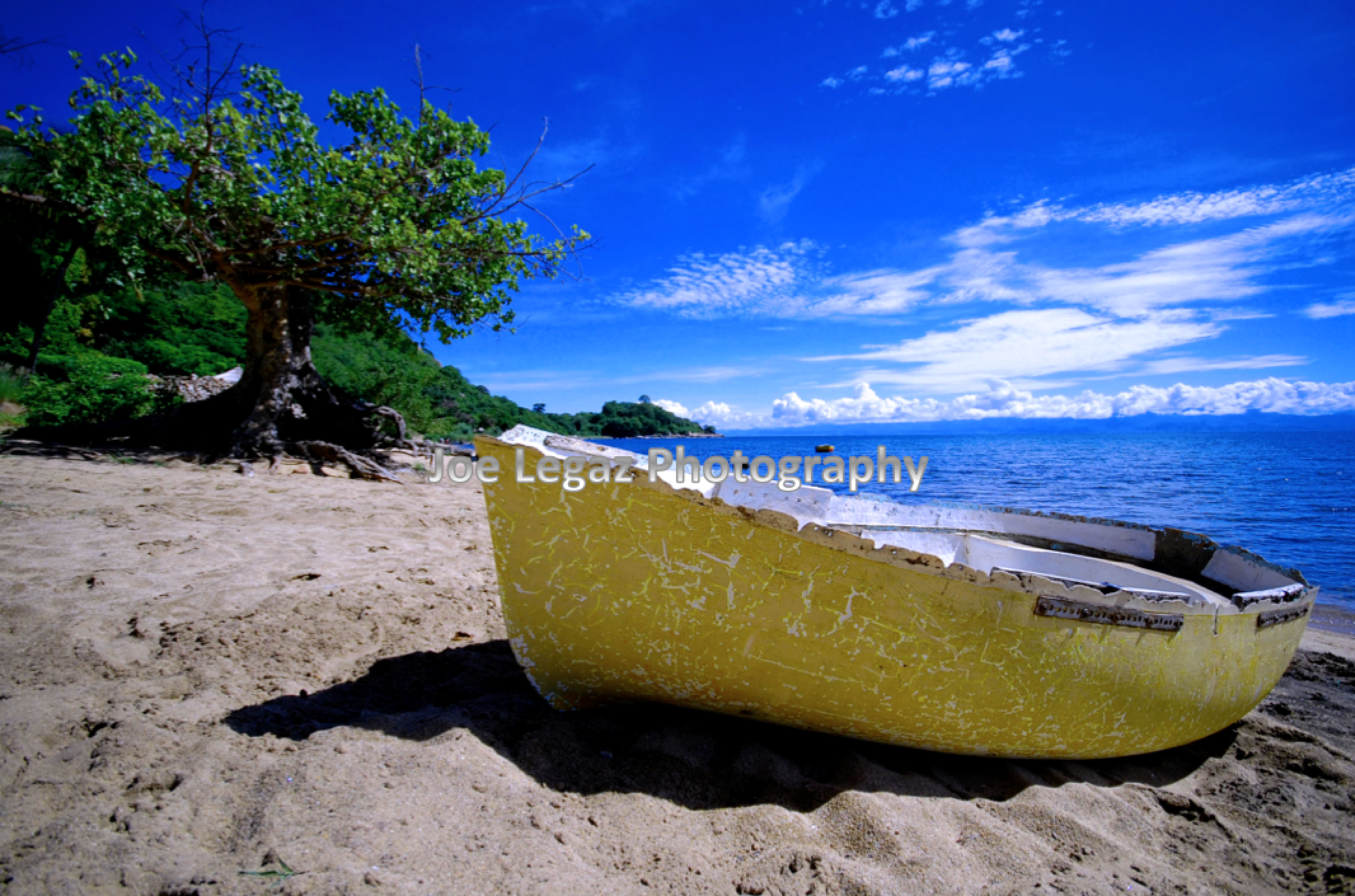 Boat on Lake Malawi