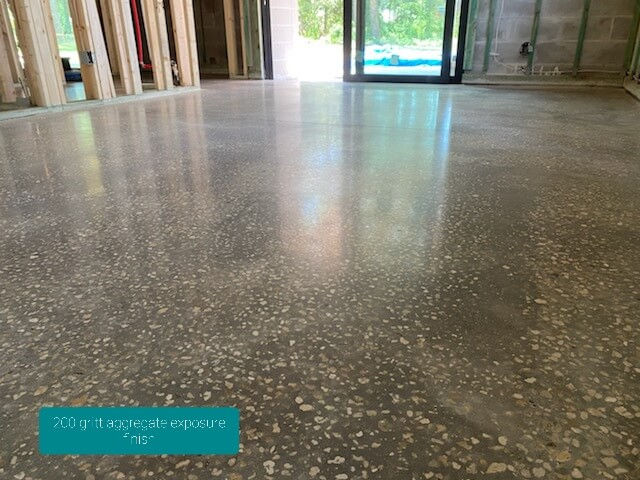 matte polish with aggregate exposure sarasota floor