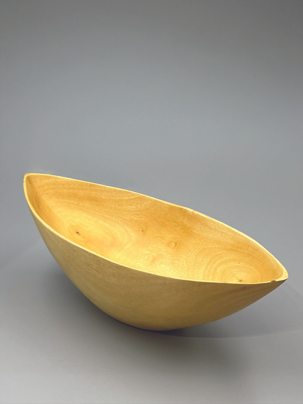 Thumbnail: Mango Wood Boat Dish (Natural Finish)