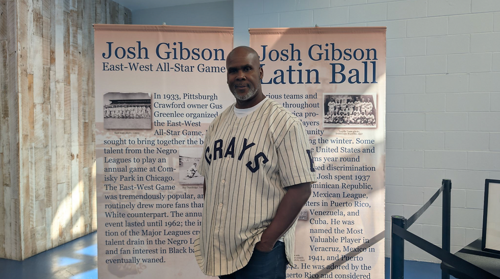 Sean Gibson, executive director of Josh Gibson Foundation, works to preserve Negro League Baseball’s legacy. (Photo by Mark Parker / Power Broker Magazine)