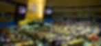 UN Photo Robert Dussey, Minister for Foreign Affairs of Togo (at podium and on screens), introduces the "Correct the map” draft resolution.