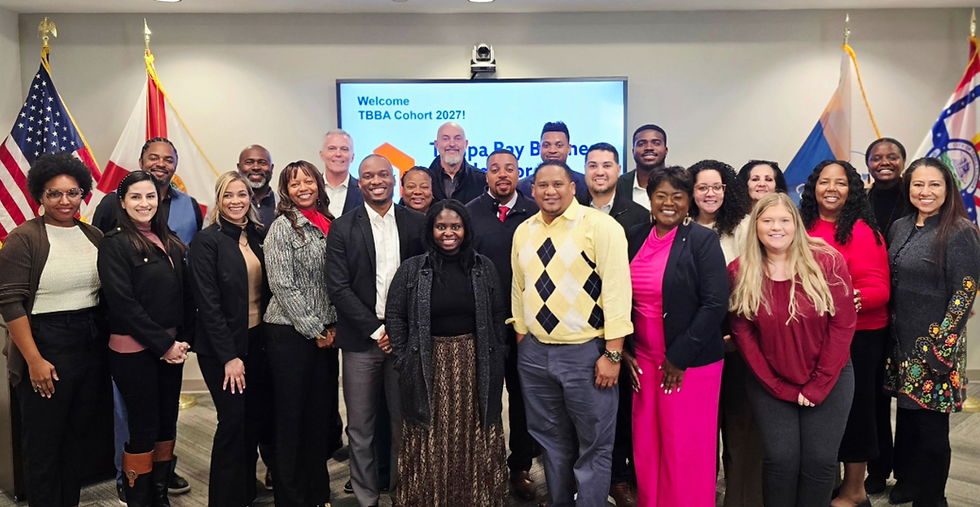 Tampa Bay Business Accelerator's ninth cohort, its largest yet, features 13 diverse, growing small businesses. Participants have generated over $131 million in revenue. (Photo submitted by Tampa Bay Business Accelerator)