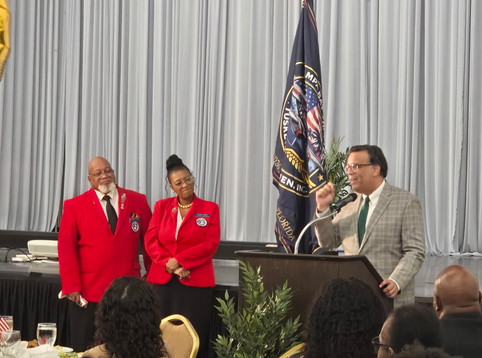 Tampa City Councilman Luis Viera made opening remarks at the ceremony.