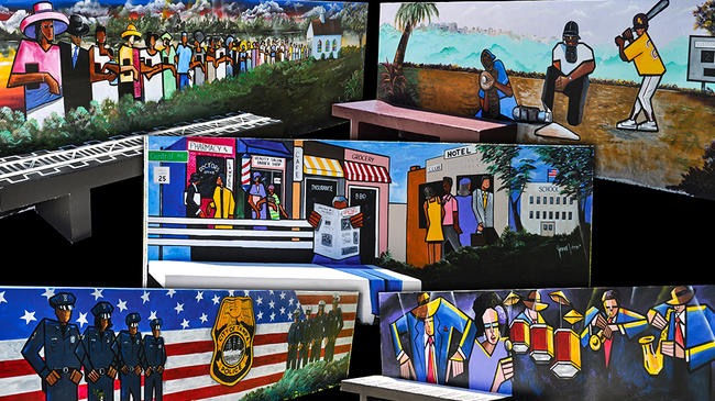 An East Tampa CRA public art collage. Photo: City of Tampa. 
