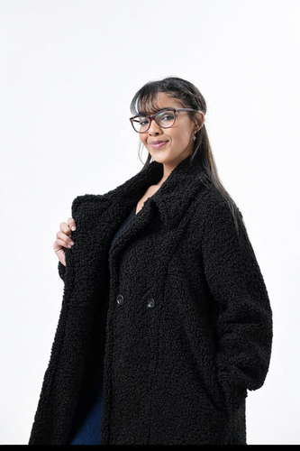 Teddy Coat - Black | Wild Earth