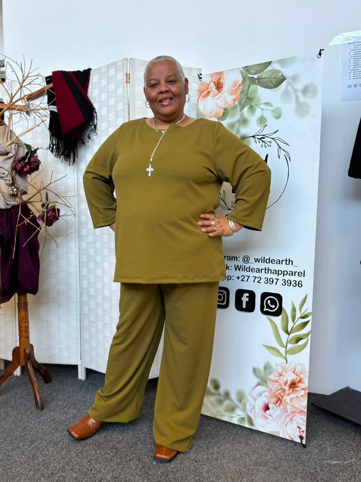 Chartreuse Scuba Crepe Two Piece