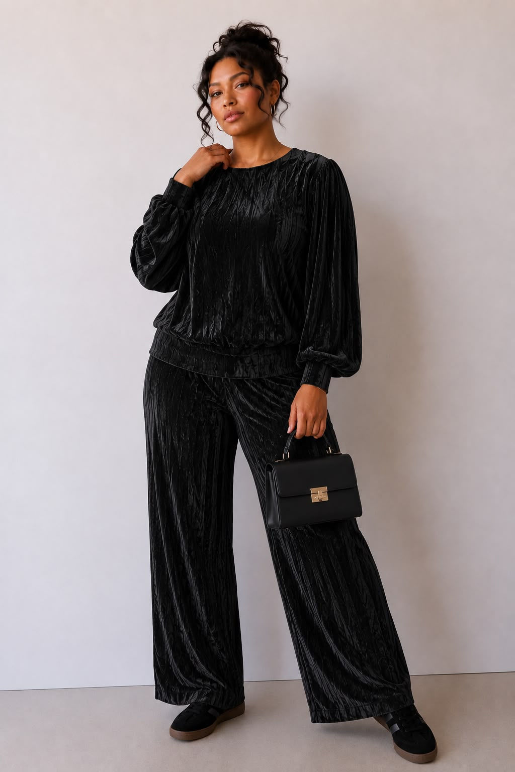 Glorious Black Luxury Loungewear