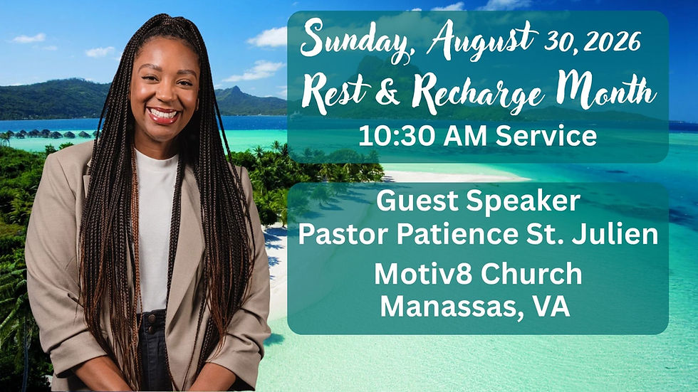 Sunday Service [AUGUST REST & RECHARGE]