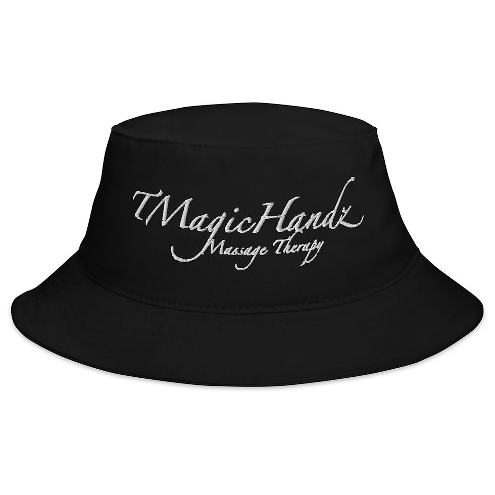 Thumbnail: TMagicHandz Embroidered Bucket Hat (Black/White)