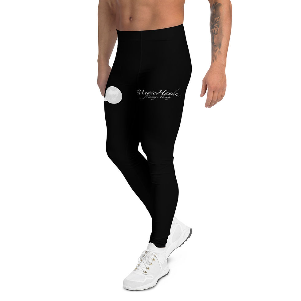 Thumbnail: TMagicHandz® Men's Leggings (Black/White)