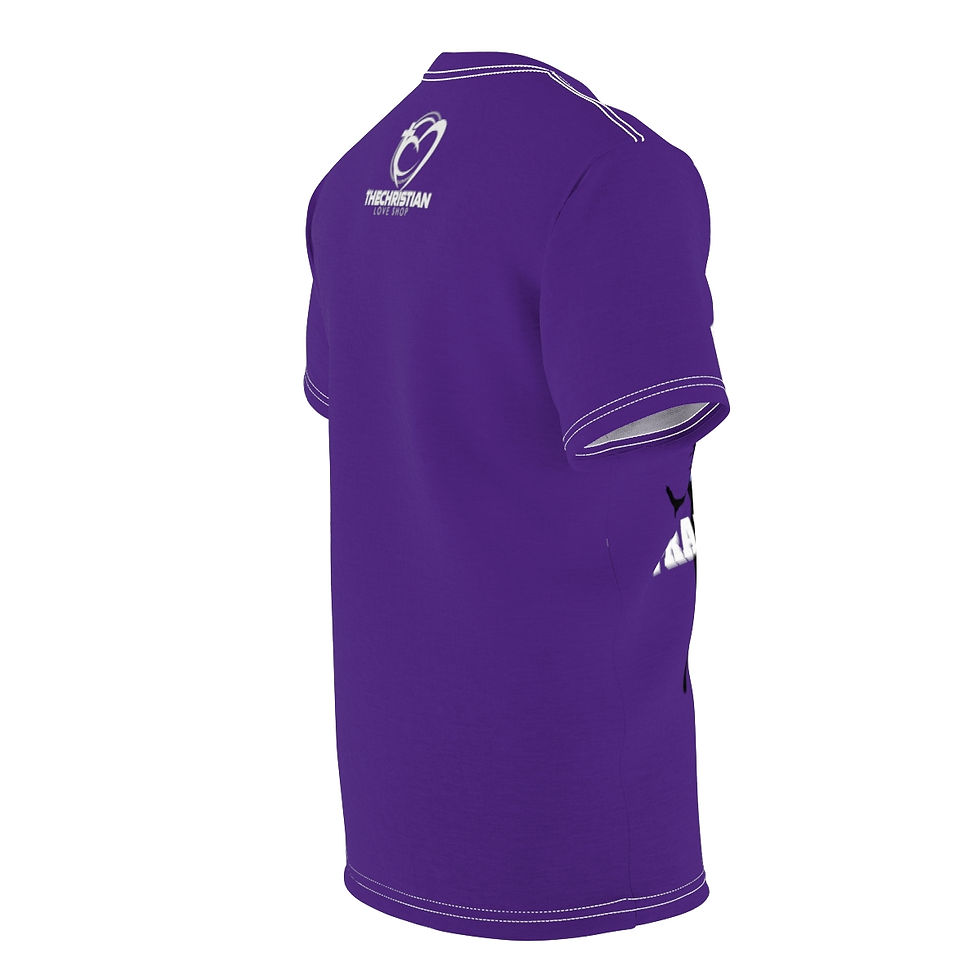 Thumbnail: "WHERE THE RADICAL PRAISERS AT?" - Purple Unisex Cut & Sew Tee