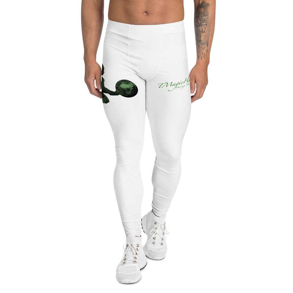 Thumbnail: TMagicHandz® Men's Leggings (White/Green)