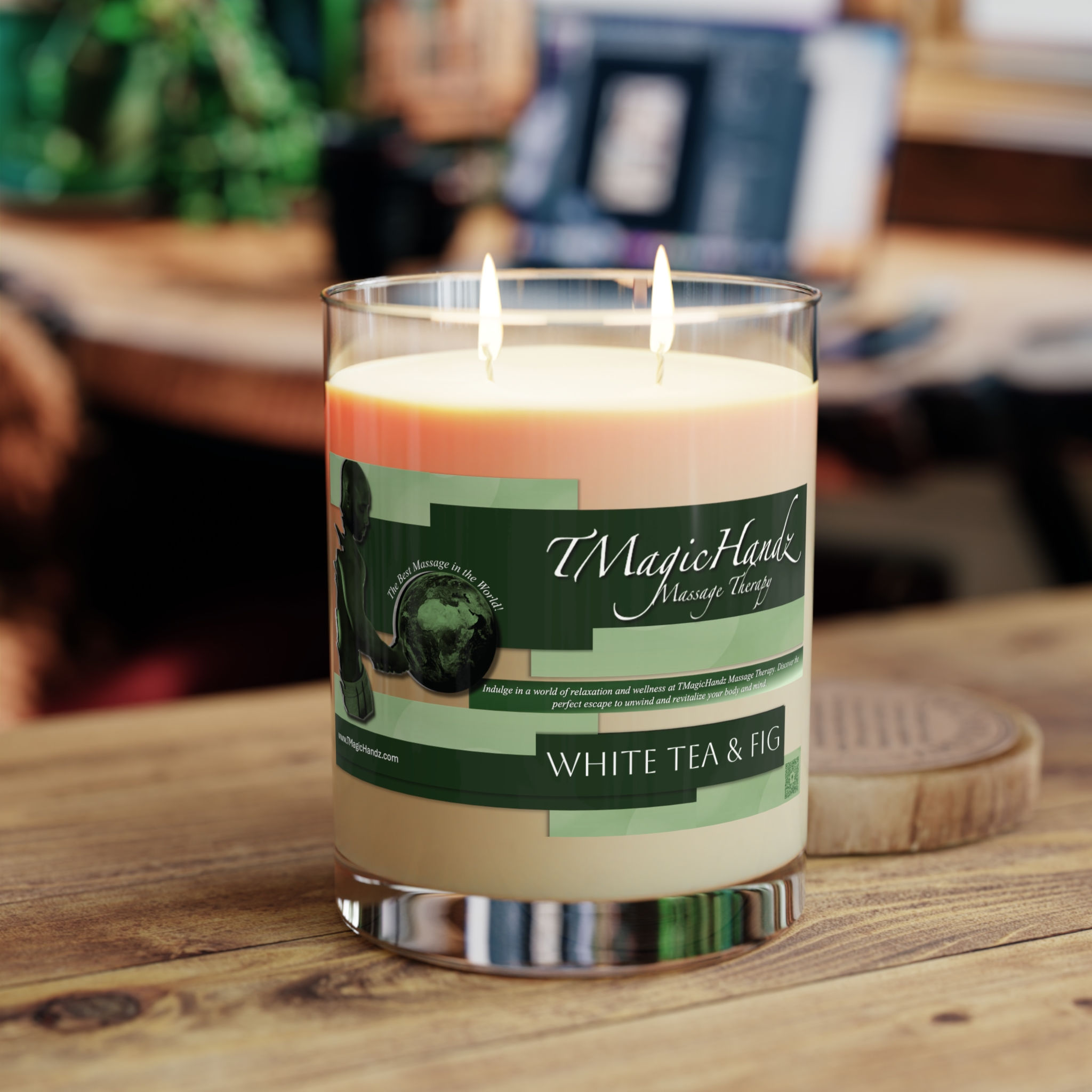 TMagicHandz® White Tea & Fig Aromatherapy Candle (11oz)