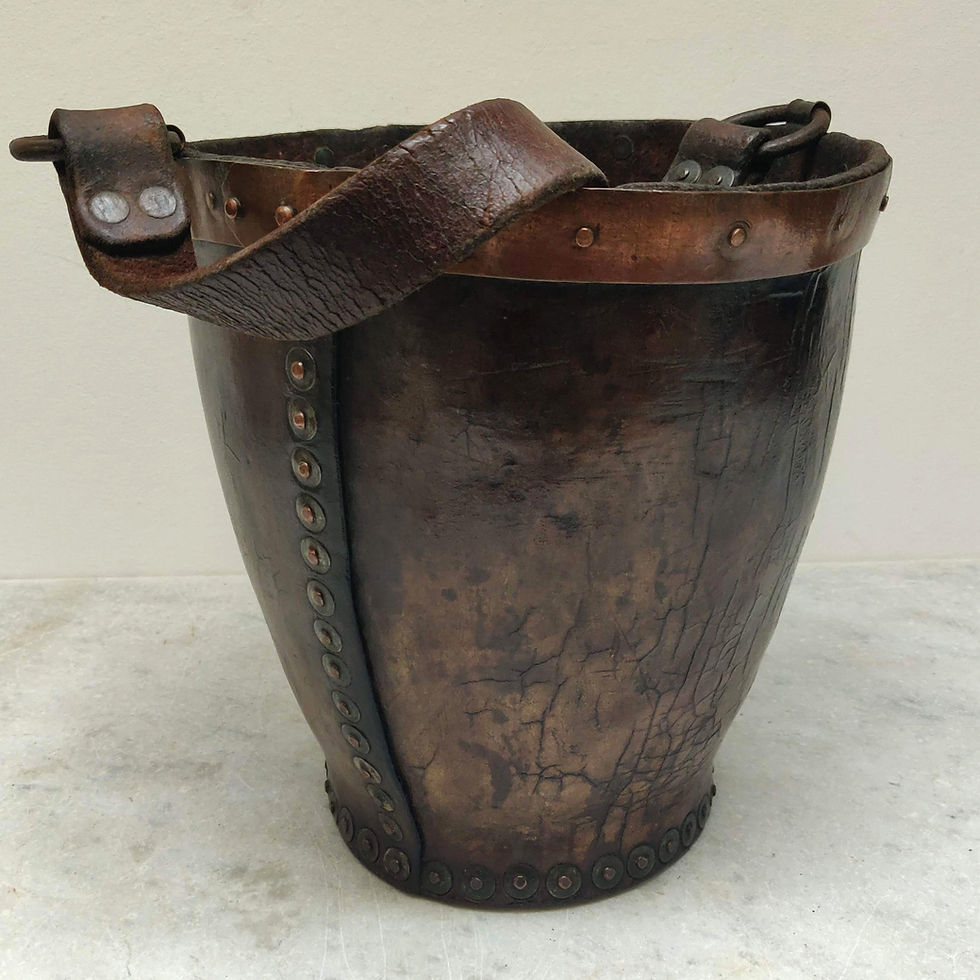 Thumbnail: Antique Leather Fire Bucket