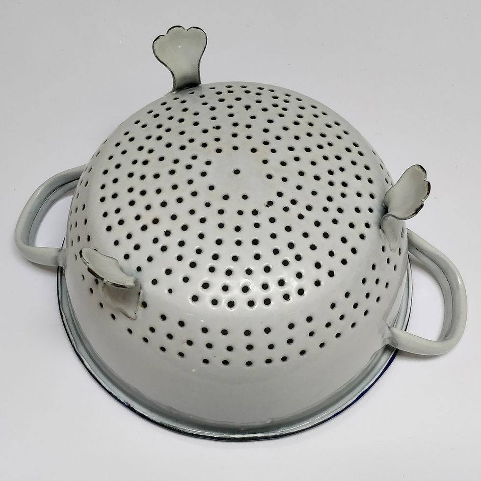 Thumbnail: White Enamel Colander