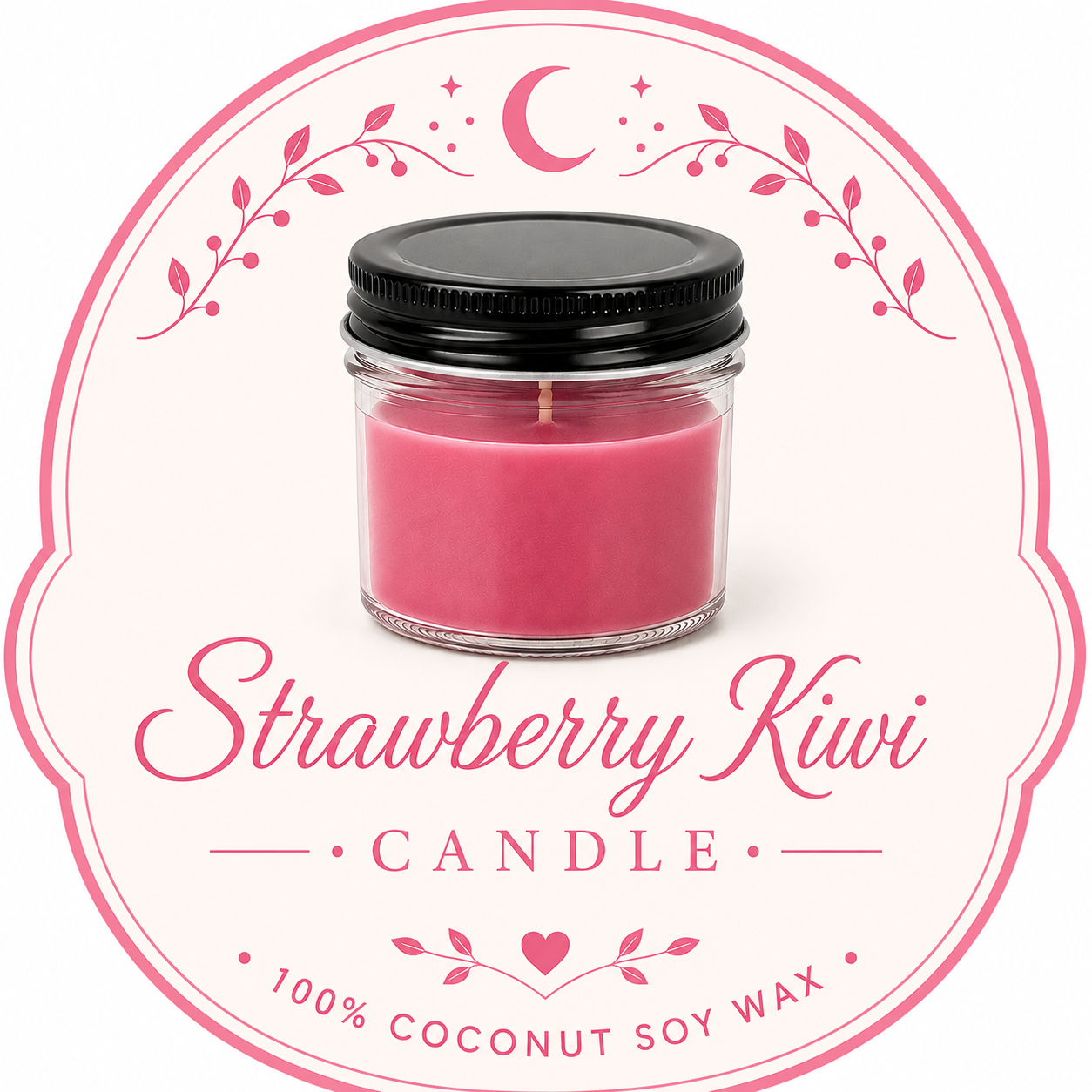 Strawberry Kiwi Soy Coconut Wax Candle