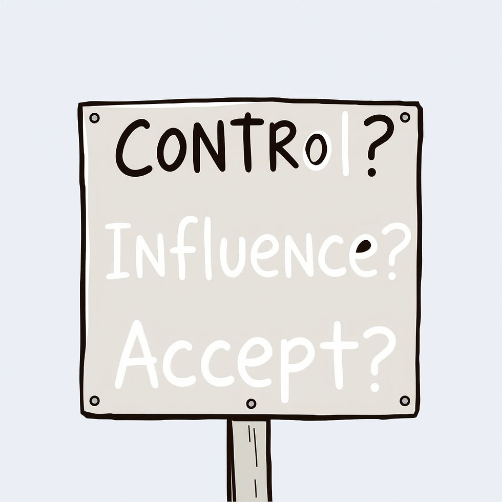 Control, Influence, Acceptance