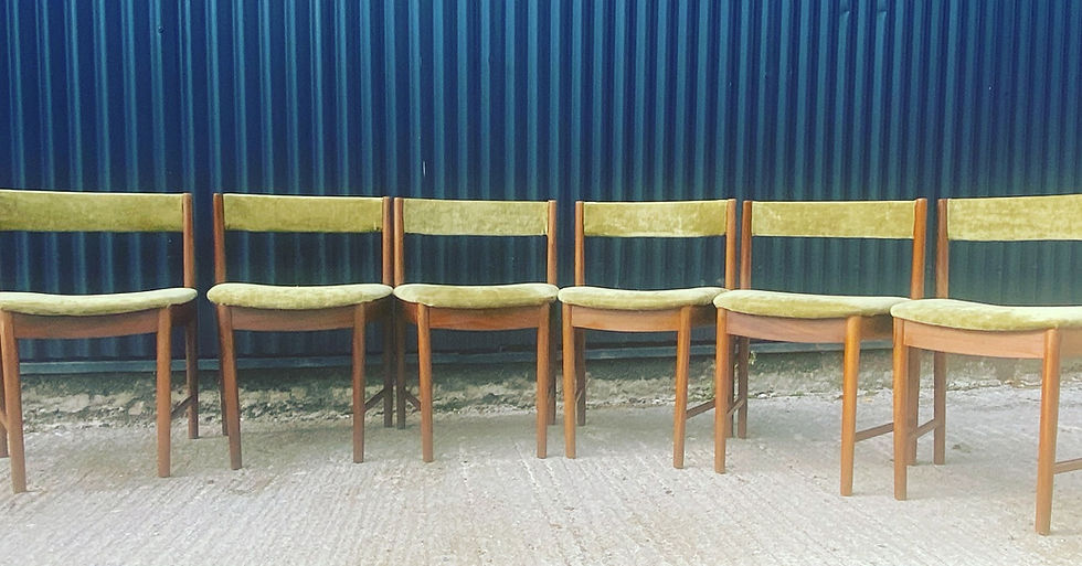 Thumbnail: Set of six chairs designed in the 1960s by  A.H. McIntosh & Co. 