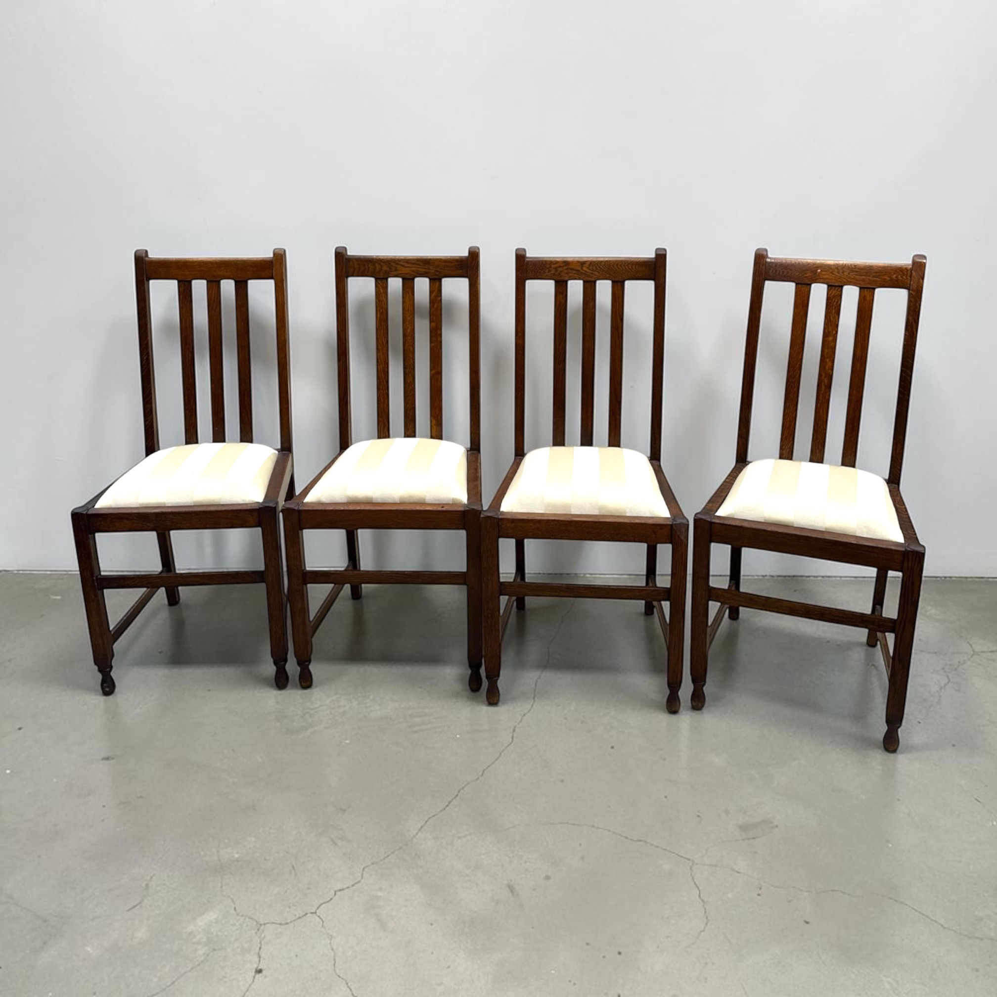 Antique Arts and Crafts period dining chairs