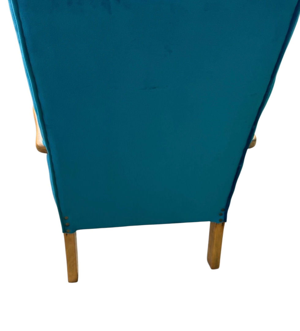 Thumbnail: Mid Century newly upholstered arm chair