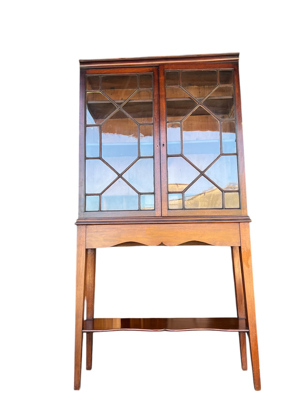 Thumbnail: Antique Edwardian Mahogany display cabinet 