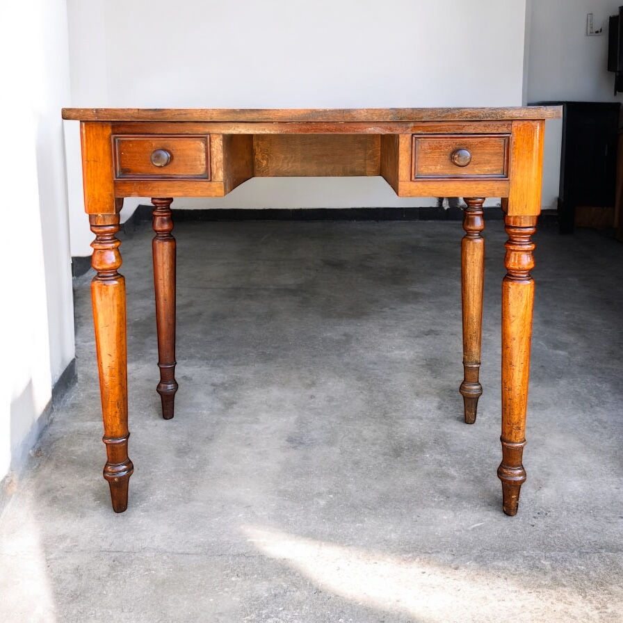 Compact C19th Victorian writing desk 
