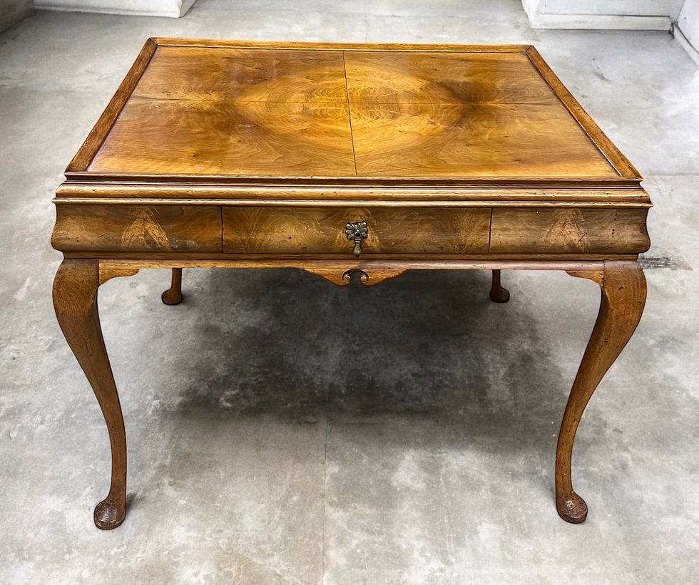 Queen Anne revival Walnut side table
