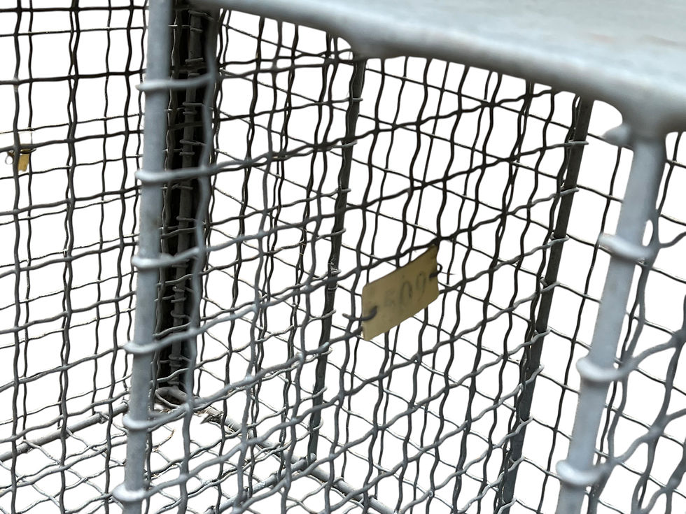 Thumbnail: Mid century industrial pigeonhole storage unit