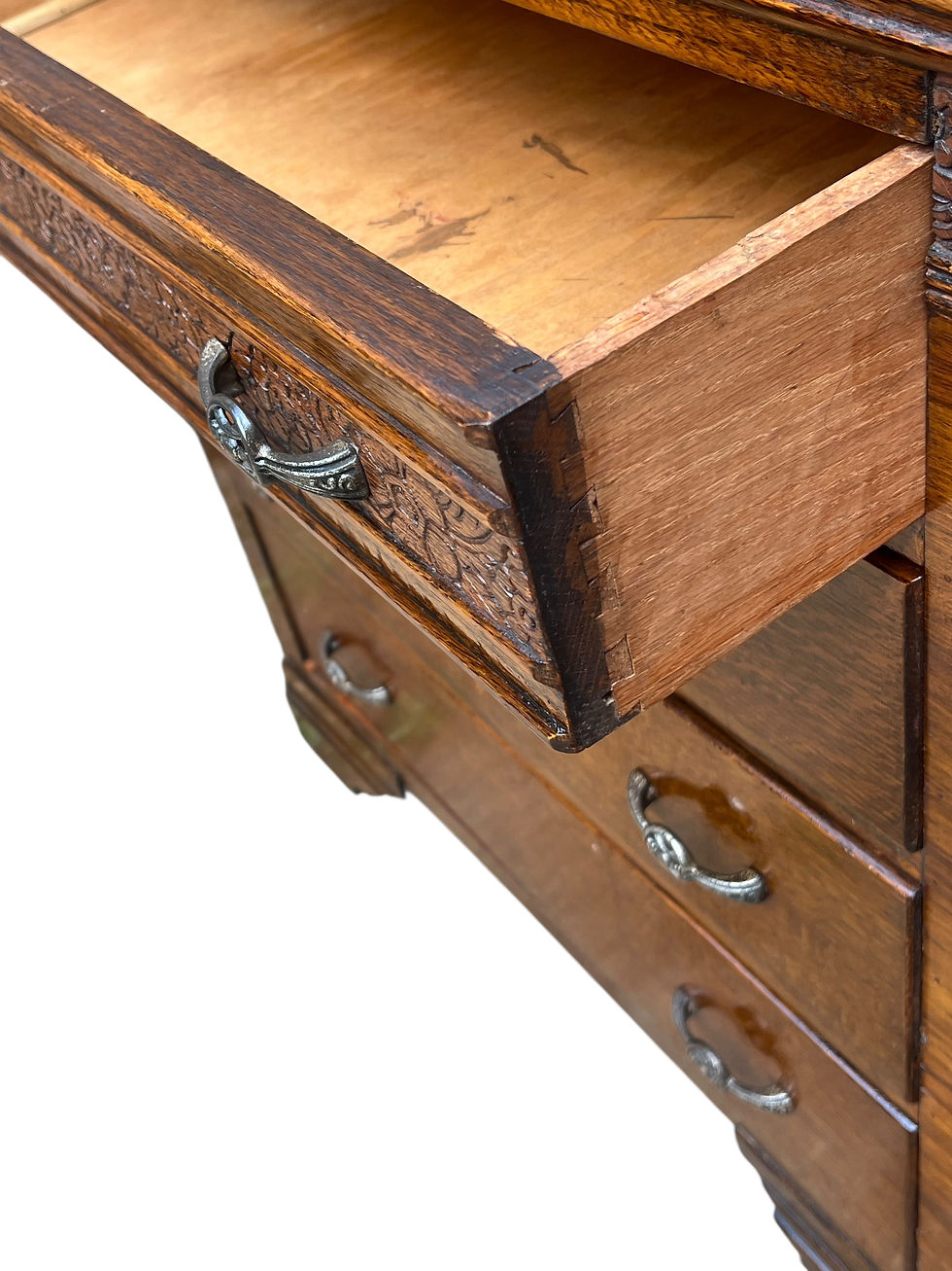 Thumbnail: Art Deco Period Oak Chest of Drawers