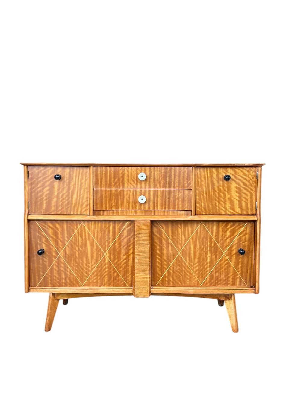 Thumbnail: Mid century light Teak Helix style sideboard 